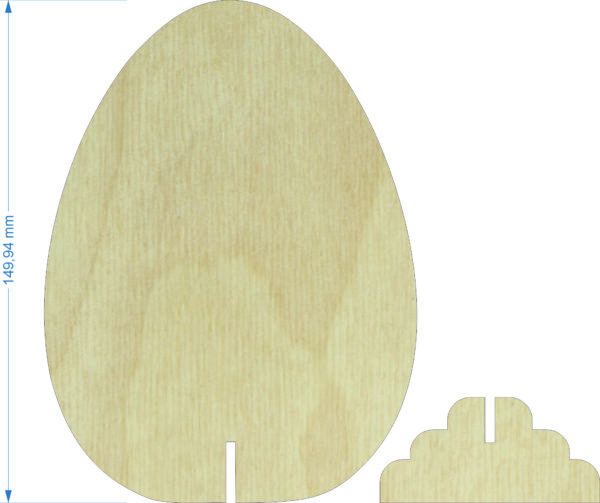 Jajko z podstawką 150 mm WI-001